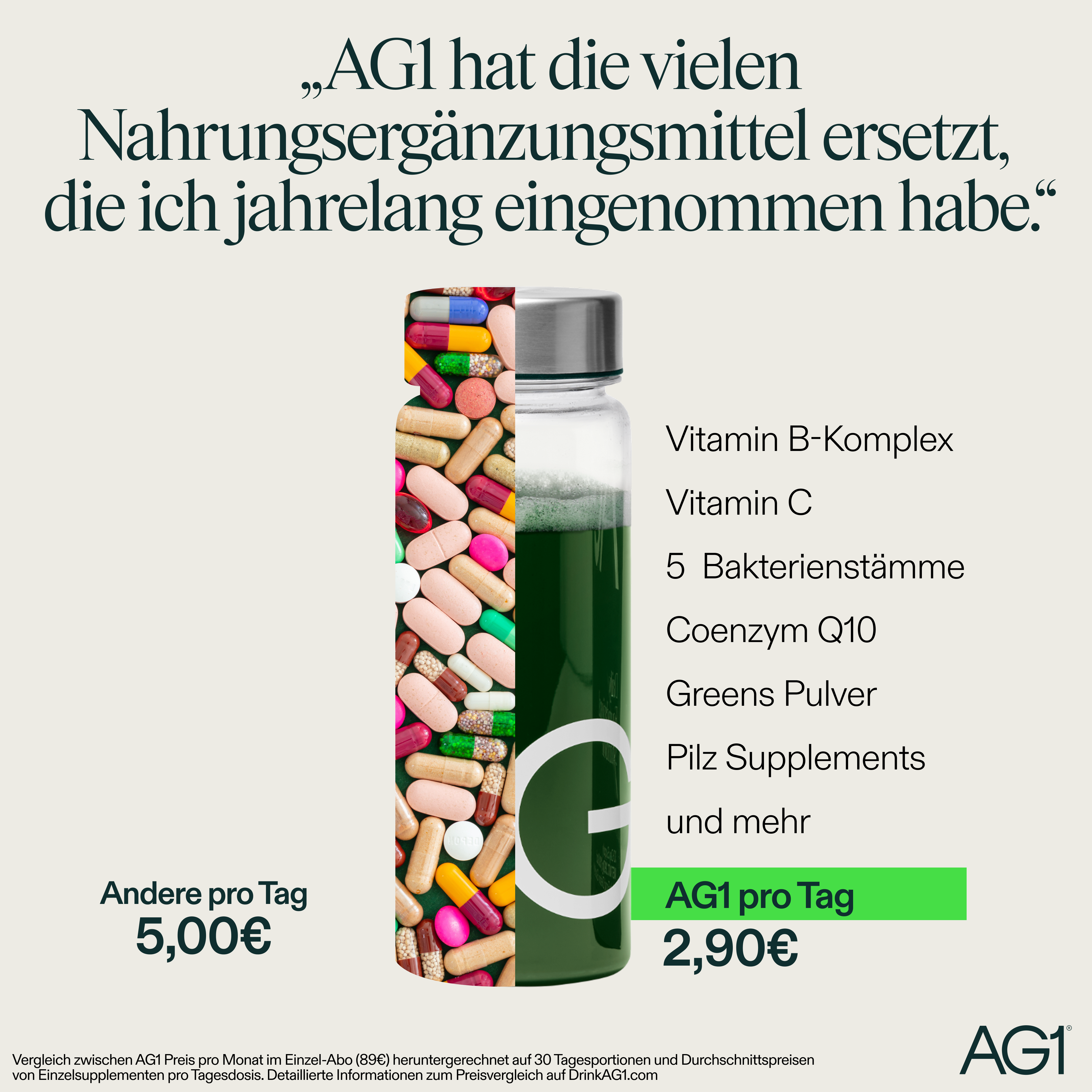 AG1 Deutschland Facebook ad