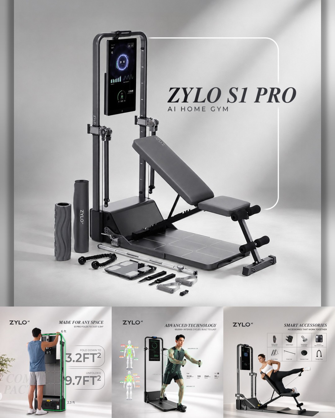 ZYLO AI Philippines Facebook ad: Fitness routine without letting equipment take over your…