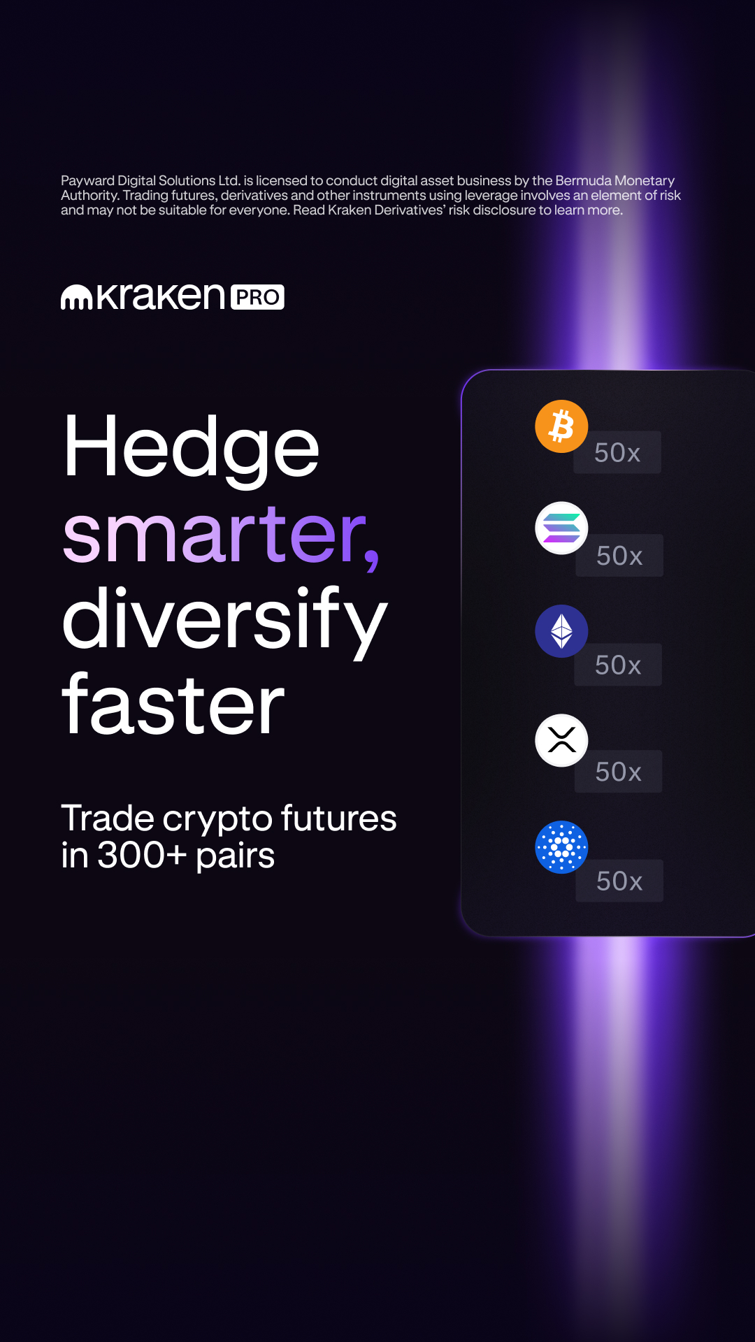 Kraken Digital Asset Exchange Facebook ad