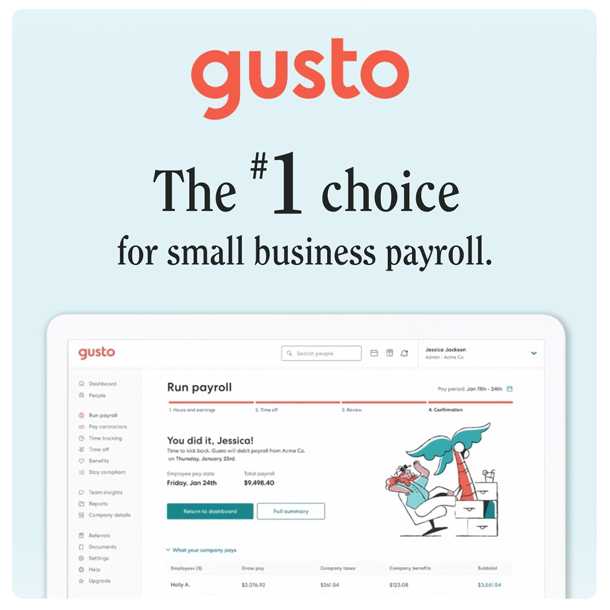 Gusto Facebook ad