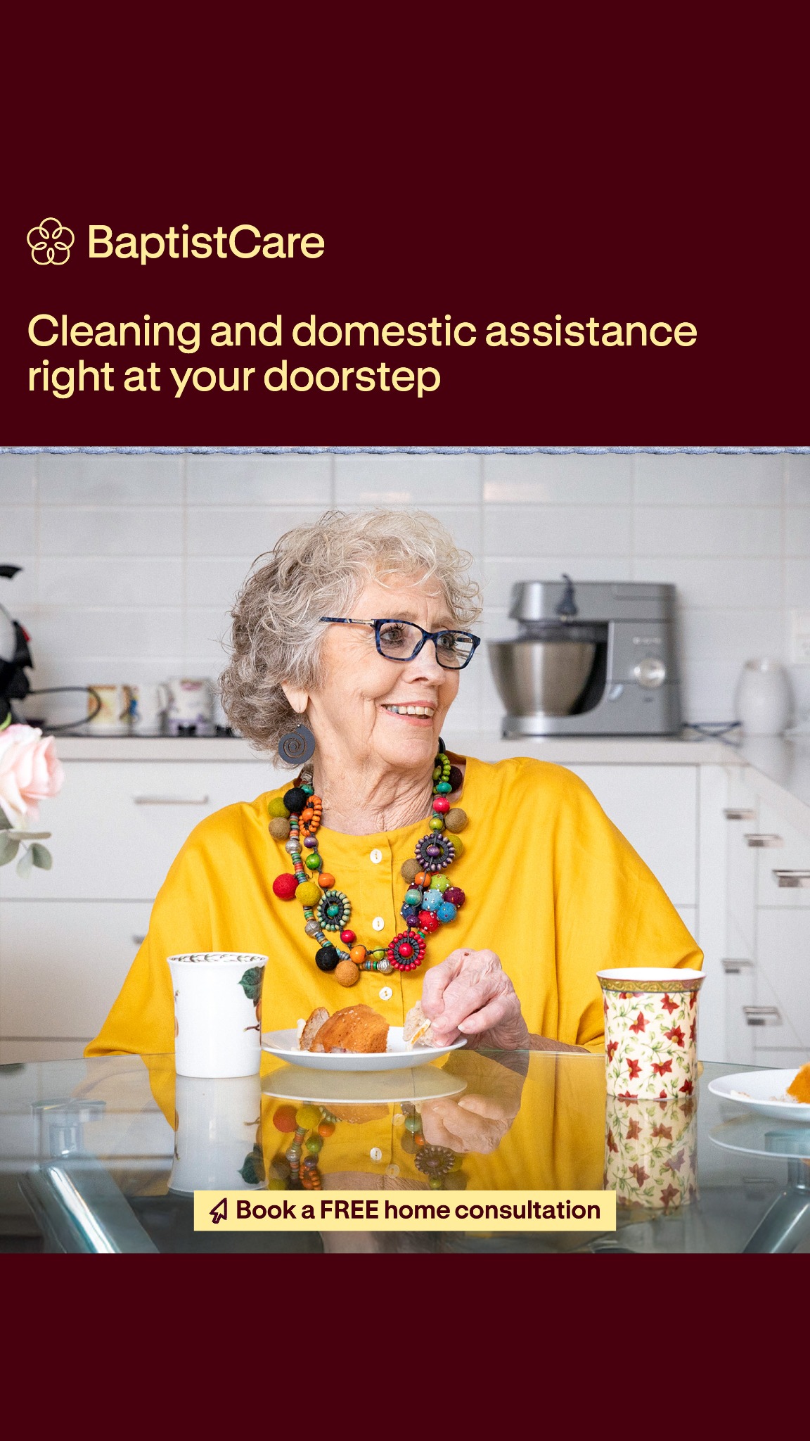 BaptistCare NSW, ACT & WA Facebook ad from May 7, 2026