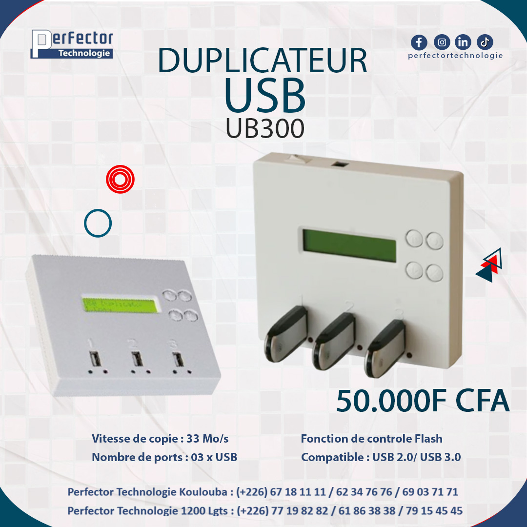 Perfector Technologie Burkina Facebook ad