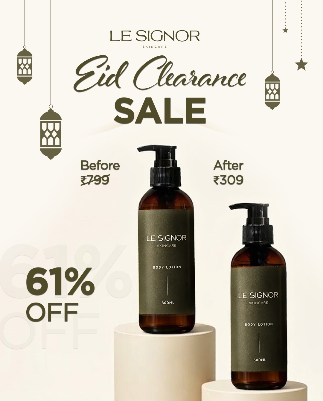 Le Signor Facebook ad: FINAL CALL: Eid Clearance Is Almost Gone! (Prepaid Only)