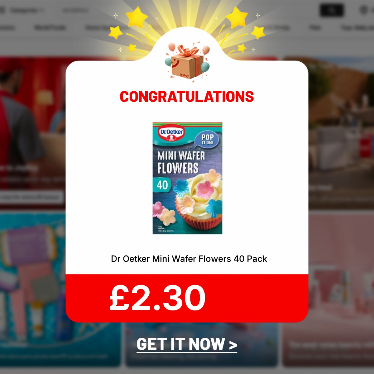 Joybuy UK Facebook ad: Our Top Picks at JOYBUY