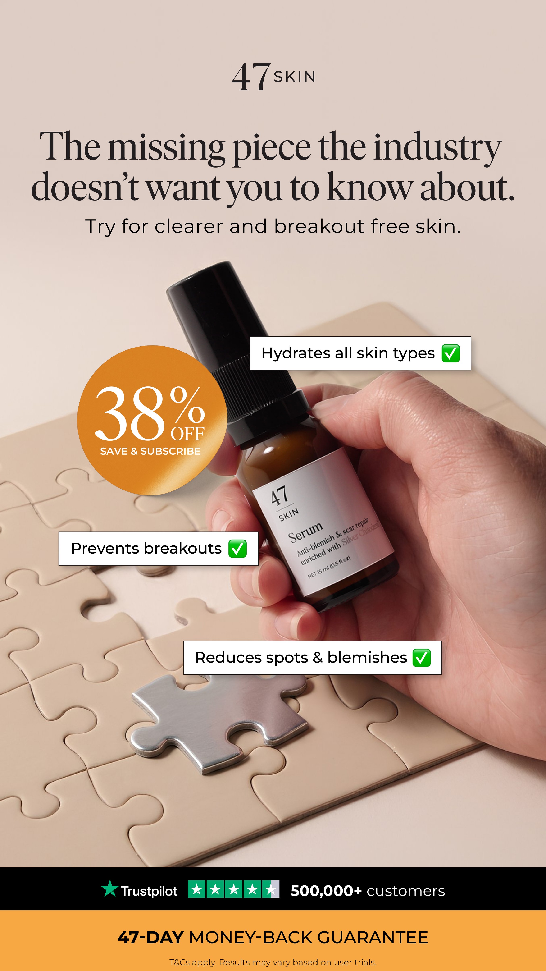 47Skin Facebook ad