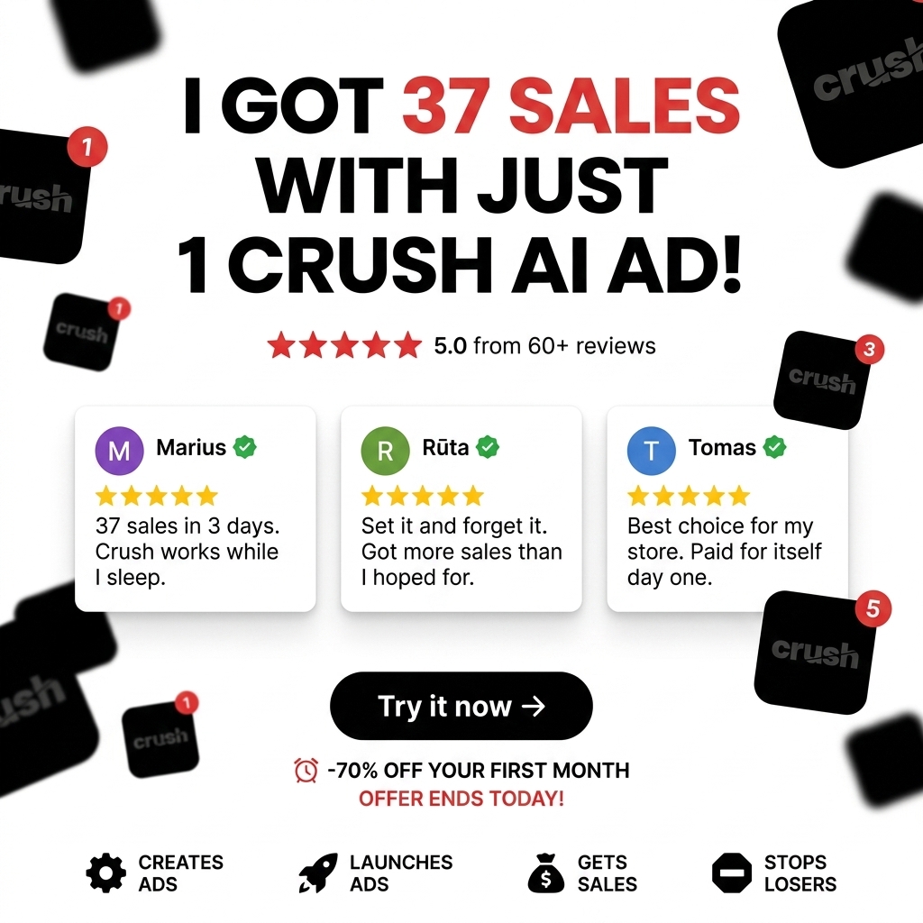 trycrush.ai Facebook ad