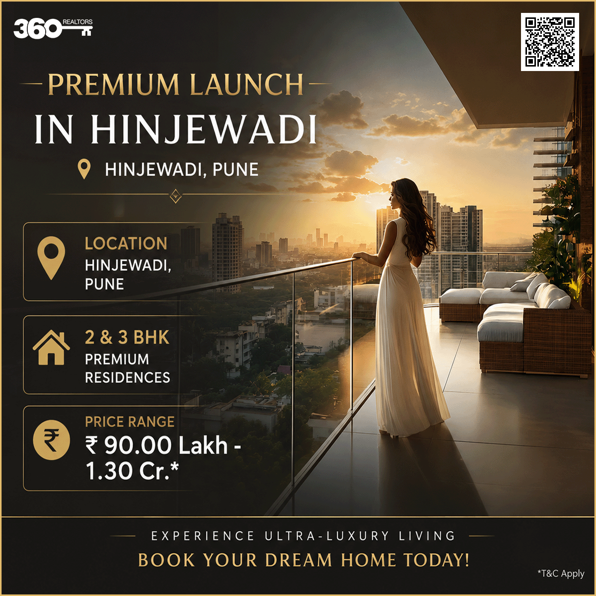 360Realtors Facebook ad: Premium 2 & 3 BHK Homes at Hinjewadi Phase 1, Pune