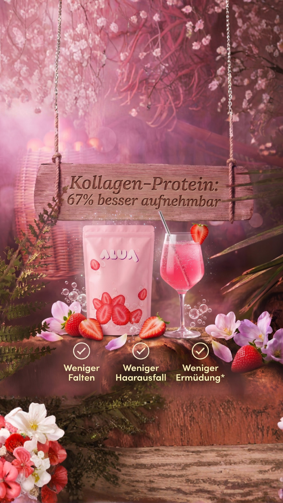 Alua - Das wirksamste Kollagen Facebook ad from Jun 8, 2026