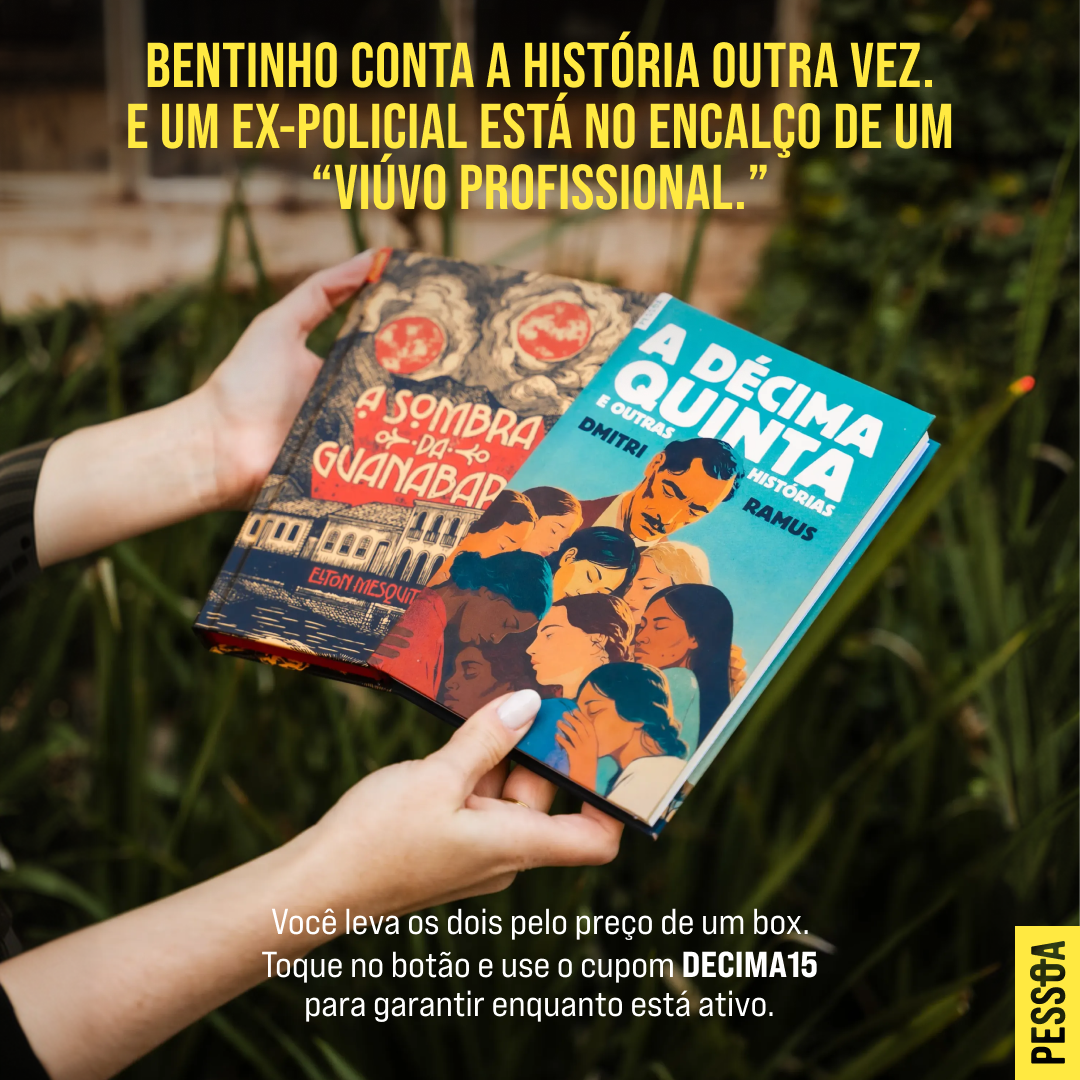 Pessôa Editora Facebook ad: Dois dos lançamentos mais empolgantes da ficção brasileira…