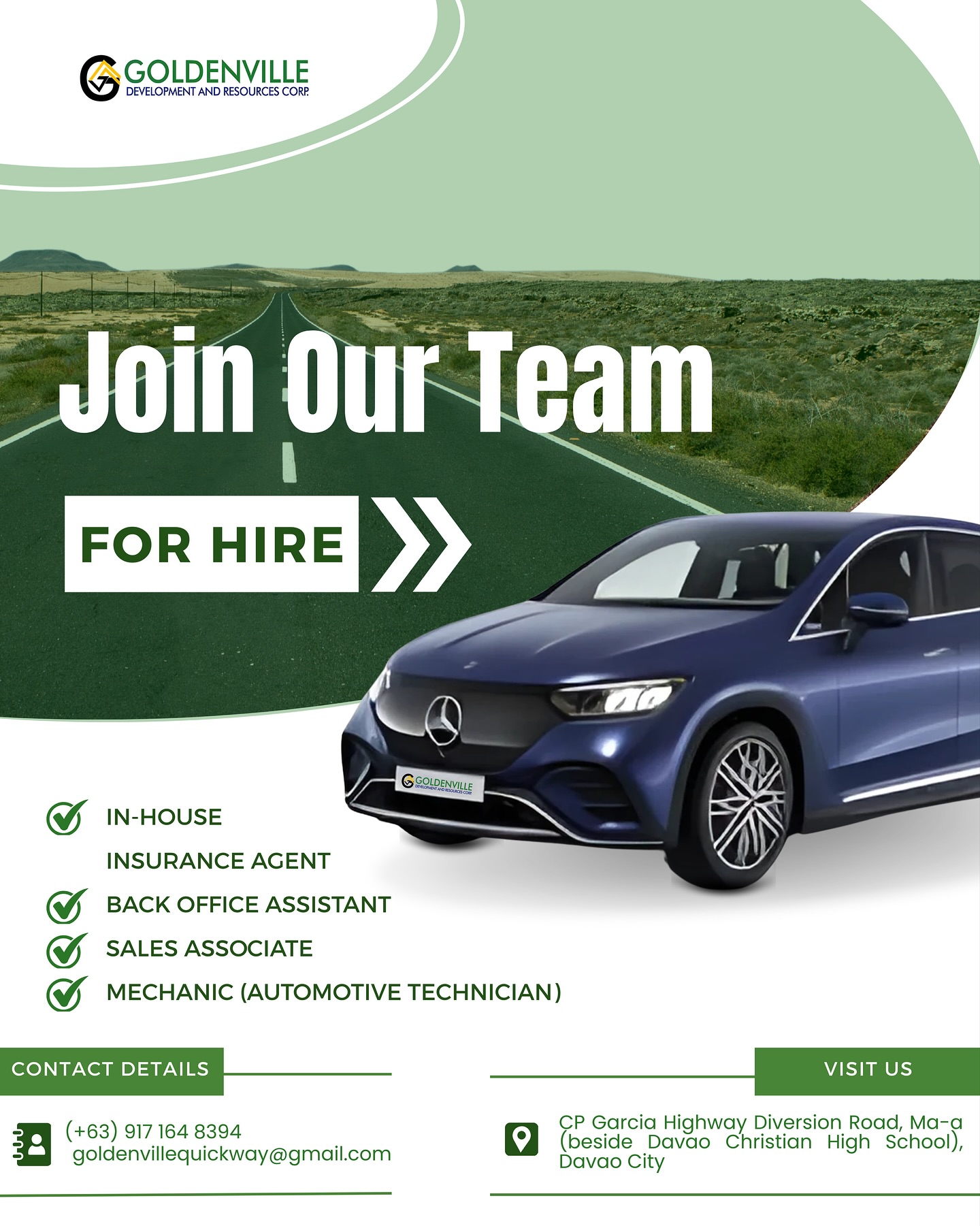 Goldenville Vehicles Facebook ad from Jan 21, 2026