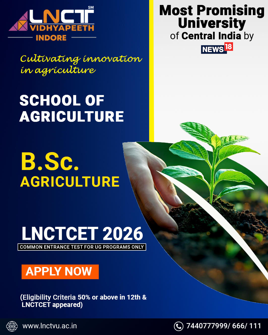 LNCT Vidhyapeeth University Facebook ad