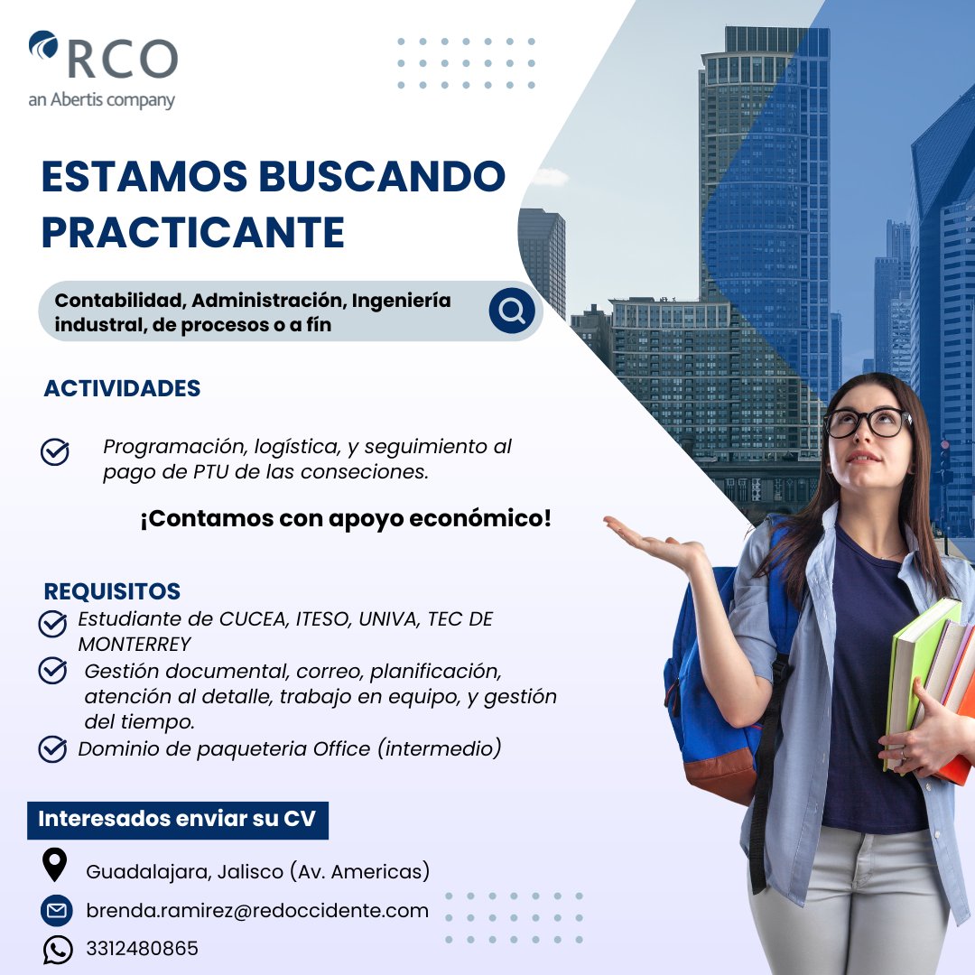 RCO Reclutamiento - Sector 1 Facebook ad: ¡Estamos en búsqueda de tu talento!