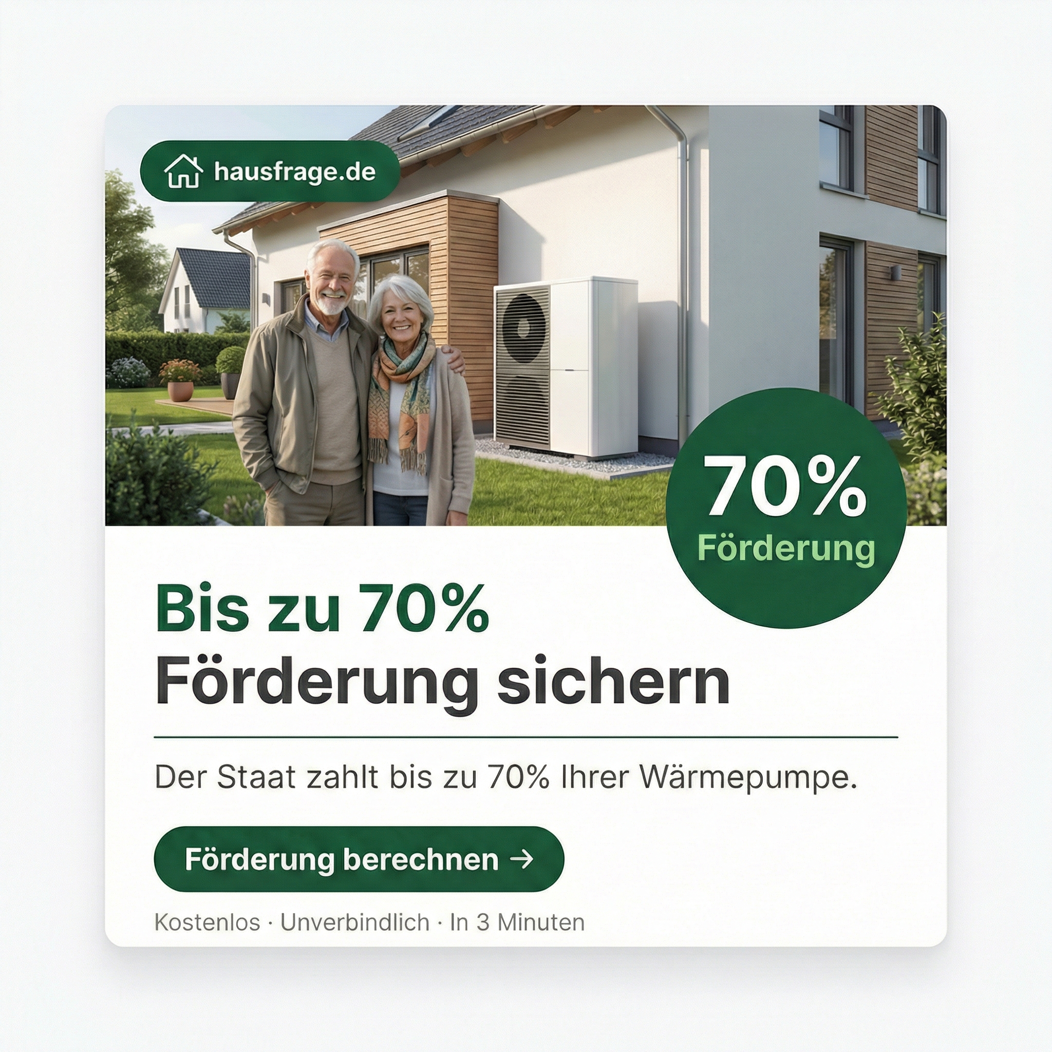 Hausfrage Facebook ad