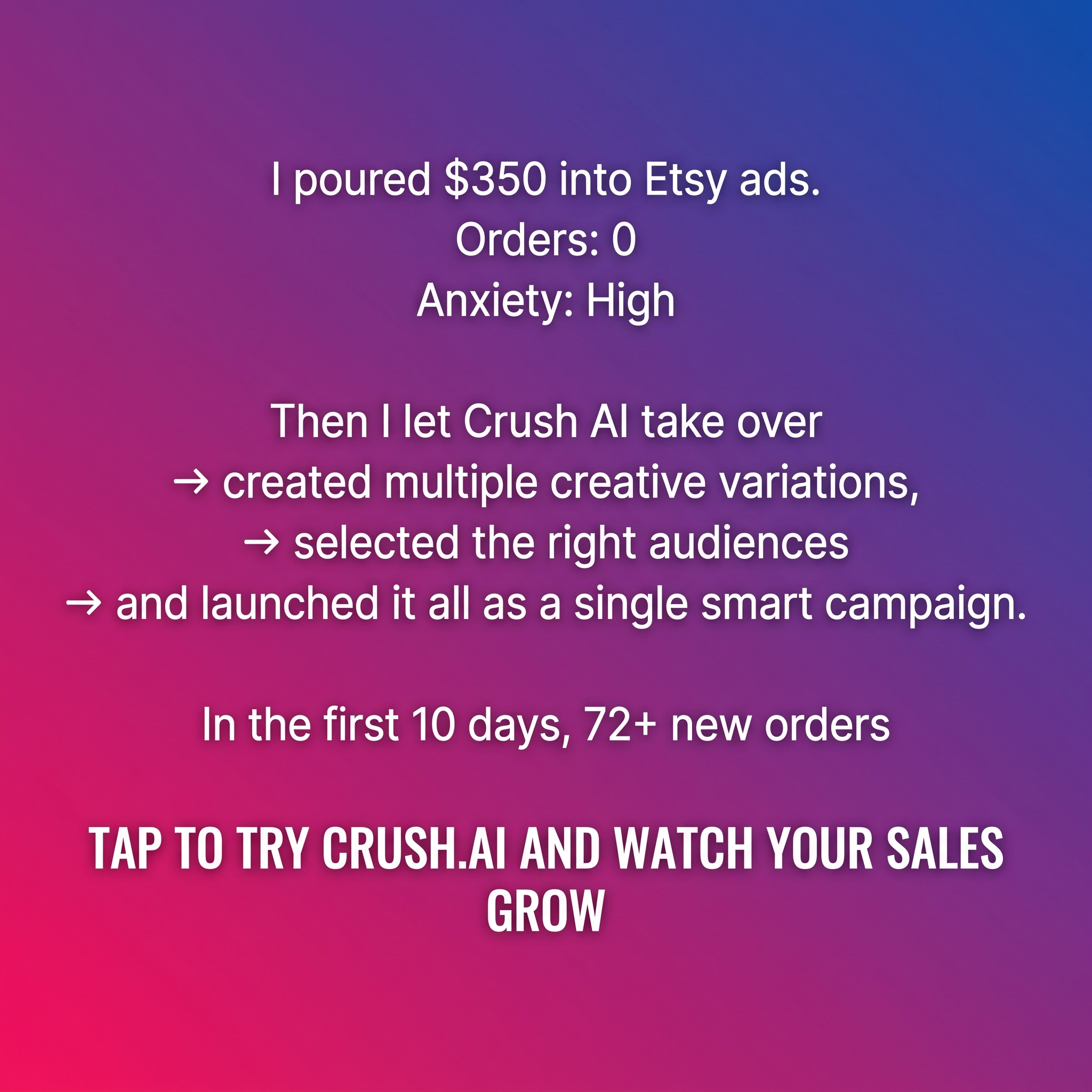 trycrush.ai Facebook ad