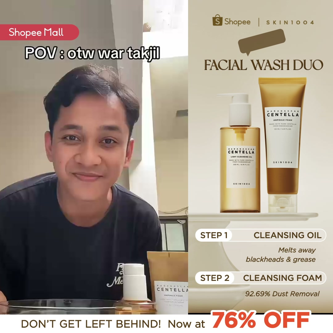 SKIN1004_Indonesia Facebook ad: PROMO SPESIAL DI SHOPEE: DISKON UP TO 76%!