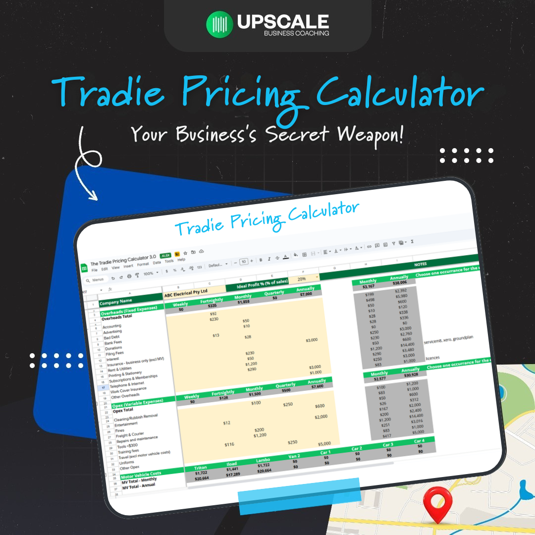 UpScale Tradie Business Coaching Facebook ad