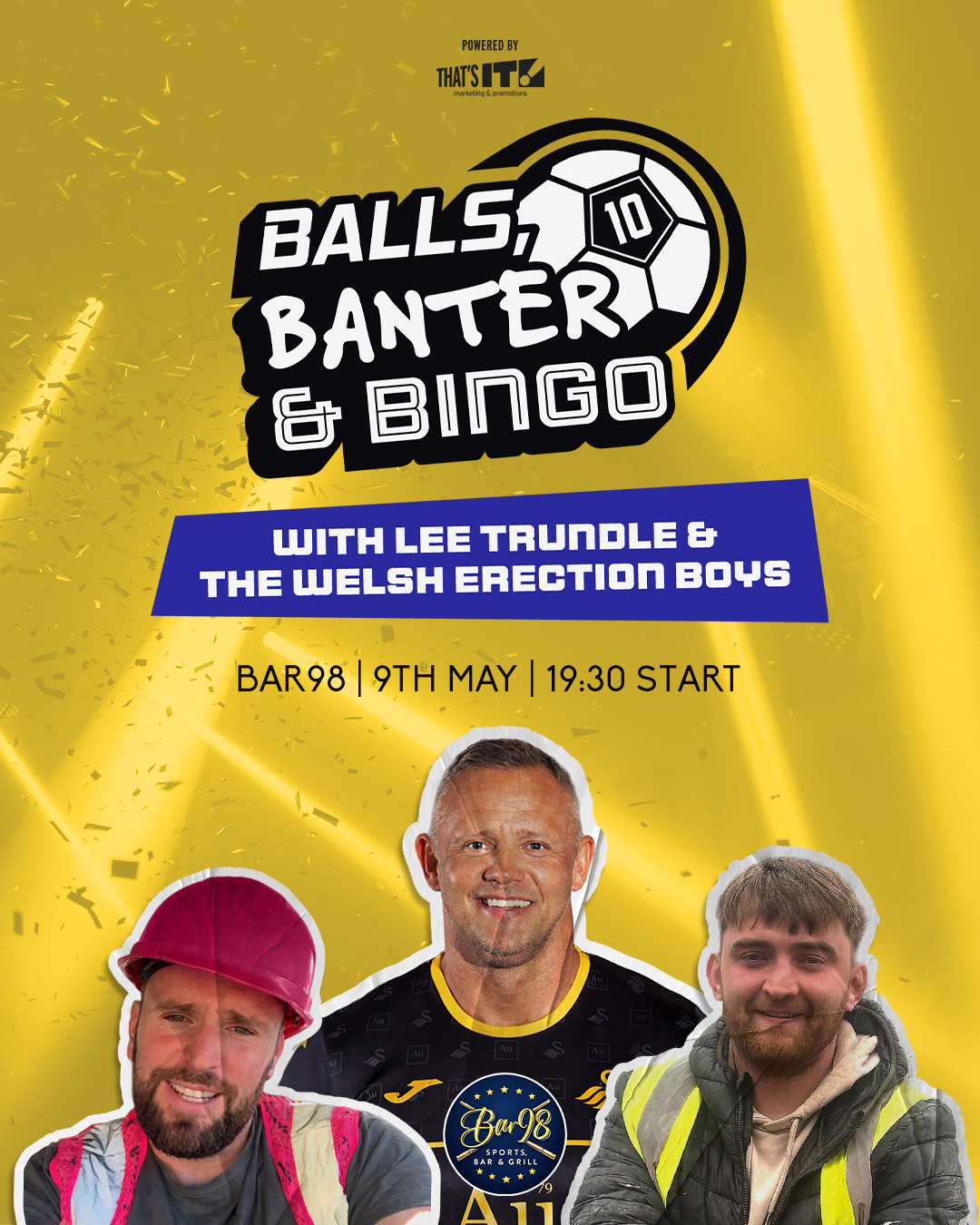 Tradie Events Facebook ad: Balls, Banter & Bingo with Lee Trundle & The Welsh…