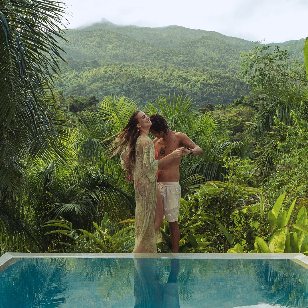 Discover Puerto Rico Facebook ad: Book Today. Tropical Rainforest Tomorrow.