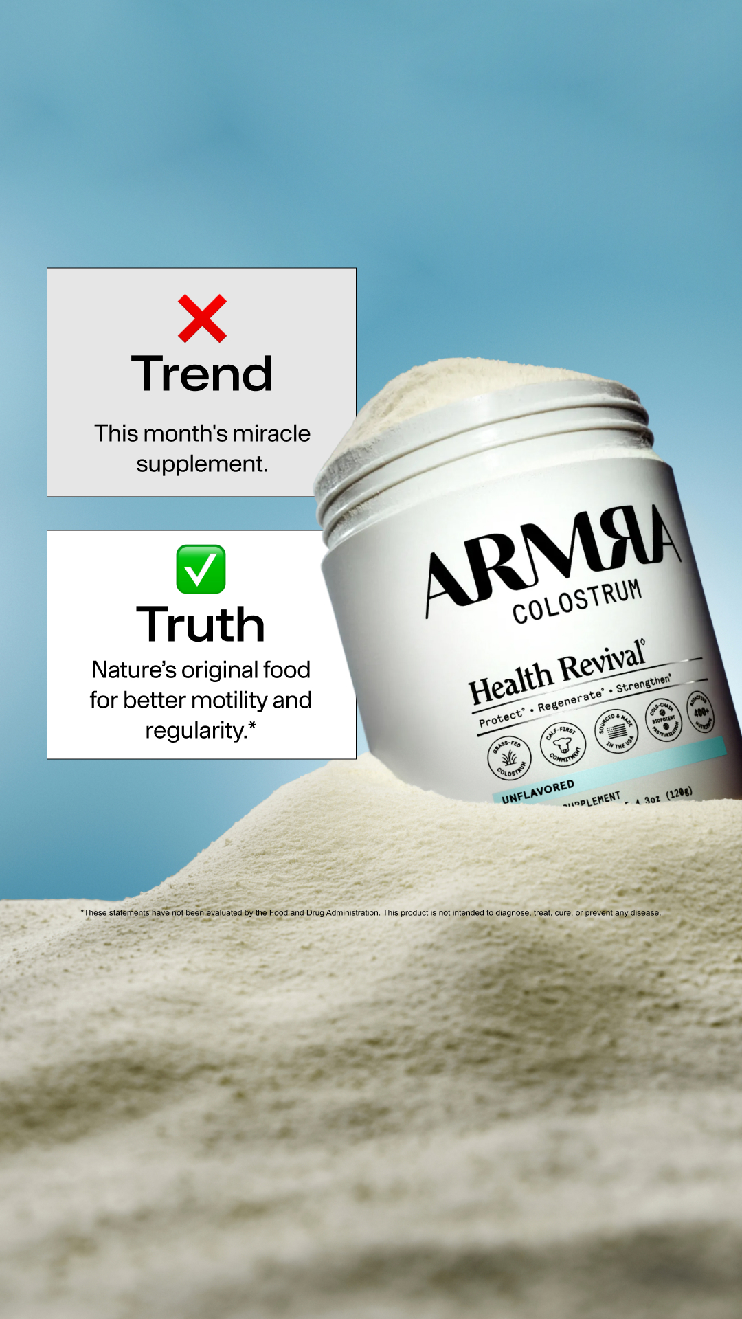 ARMRA Facebook ad