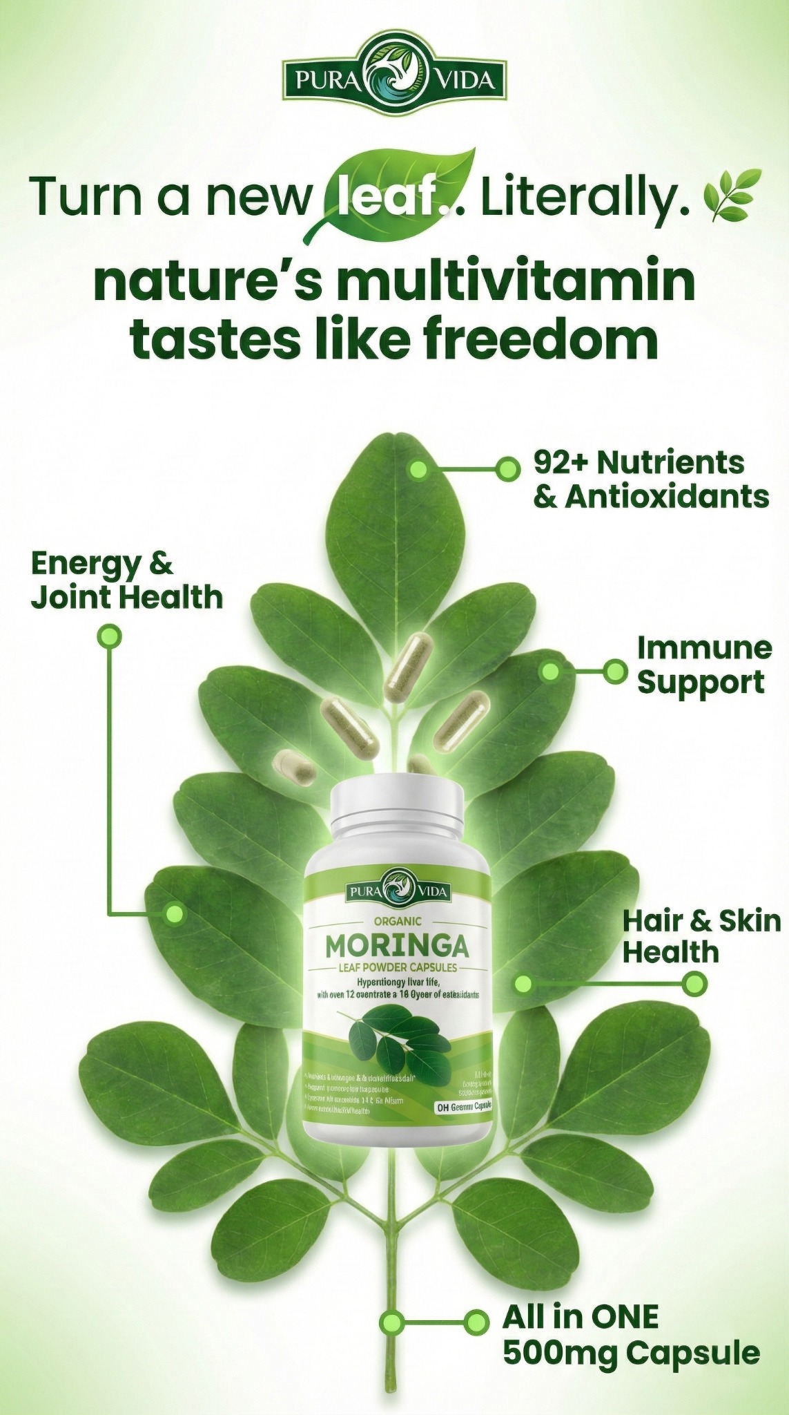 Pura Vida Moringa Facebook ad