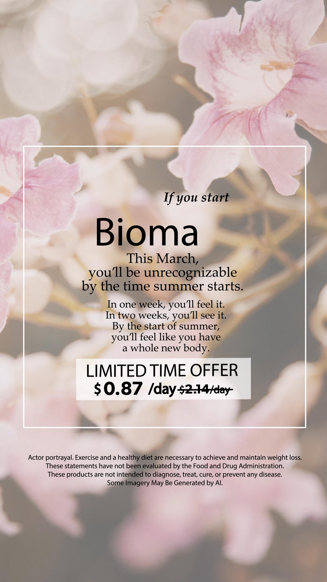 Biomabiotics Facebook ad: Weight Loss Made Easy