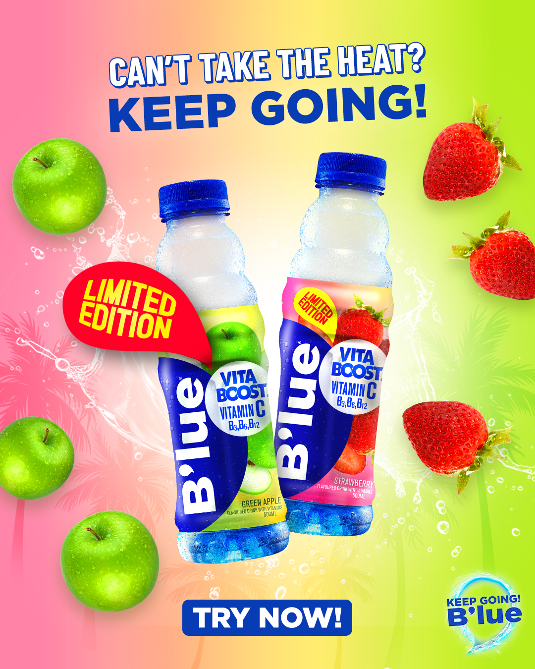 B’lue Philippines Facebook ad: Refreshing B'lue