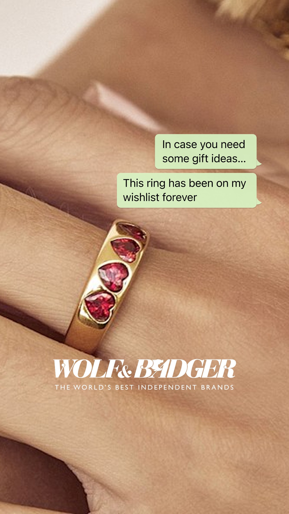 Wolf & Badger Facebook ad