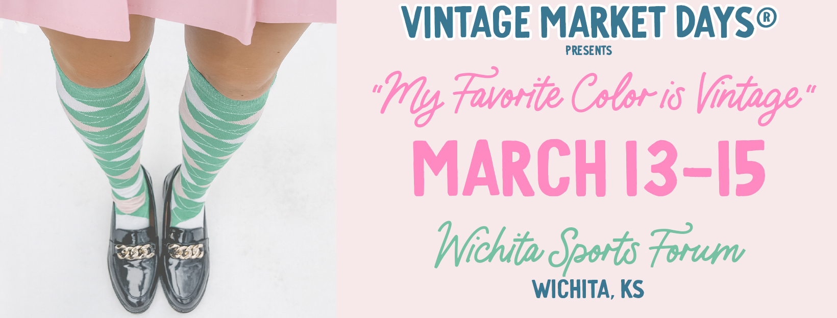 Vintage Market Days of Wichita Facebook ad: Vintage Market Days of Wichita presents My Favorite Color…