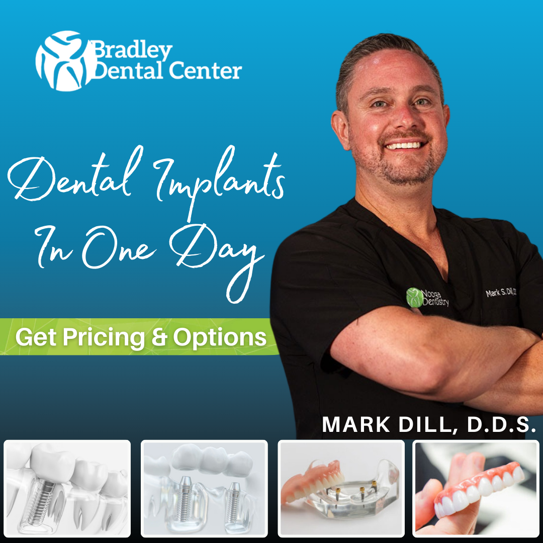 Bradley Dental Center Facebook ad: Save 15% Off Any Dental Implant Treatment