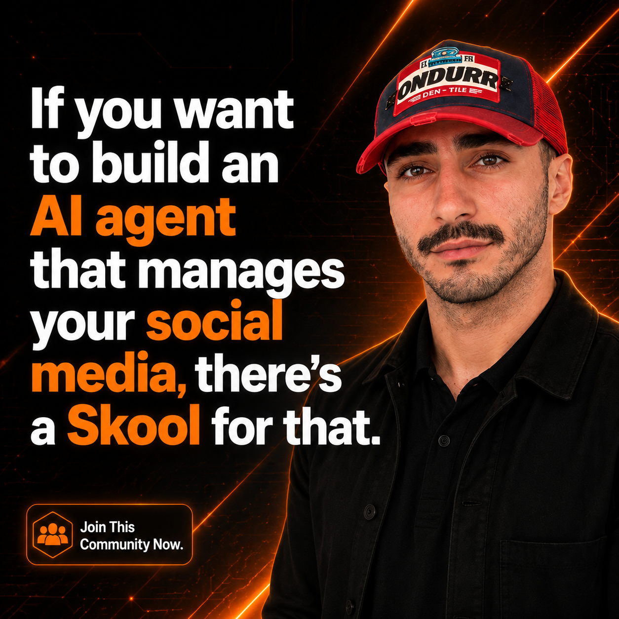 Skool Facebook ad
