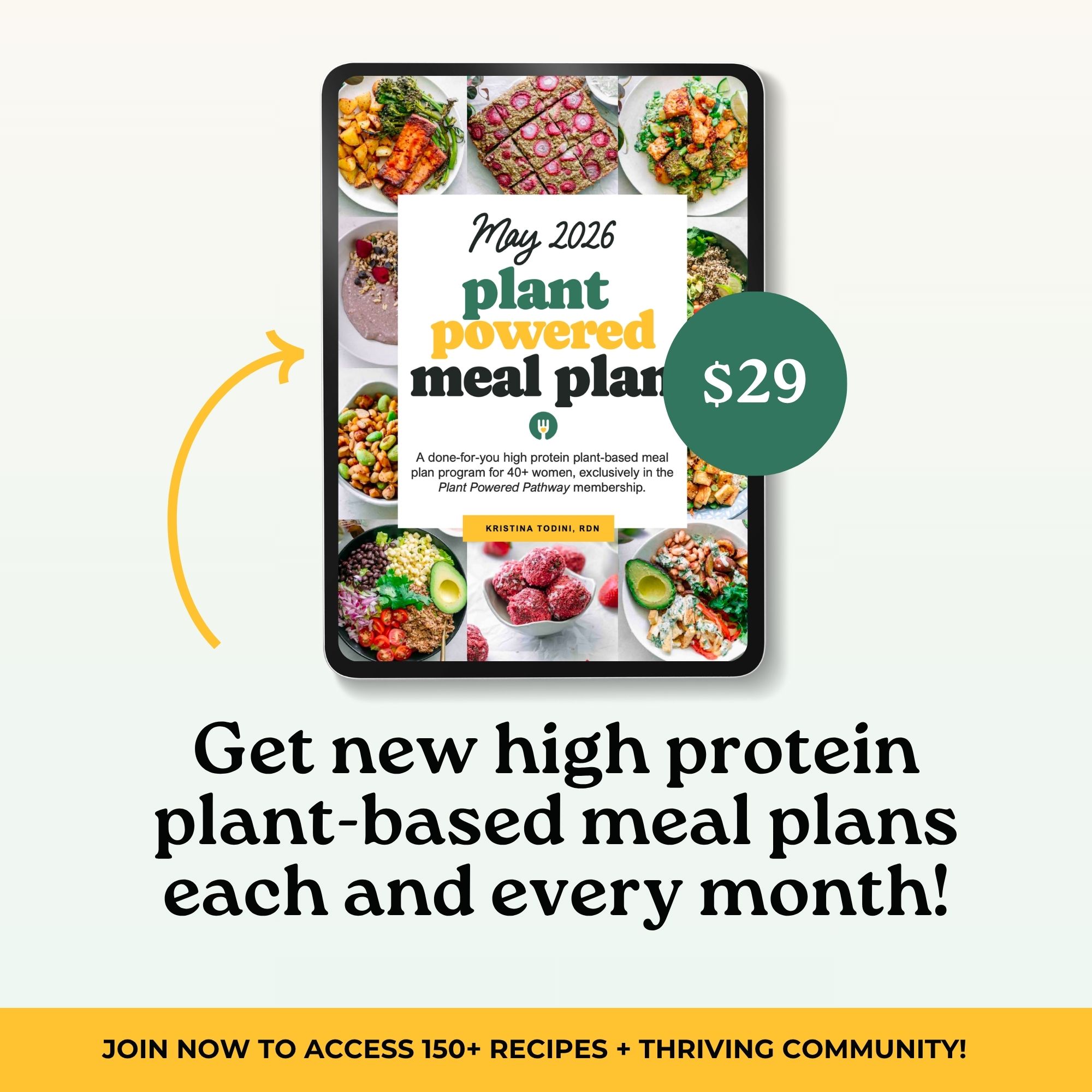 Plant Powered with Kristina Facebook ad