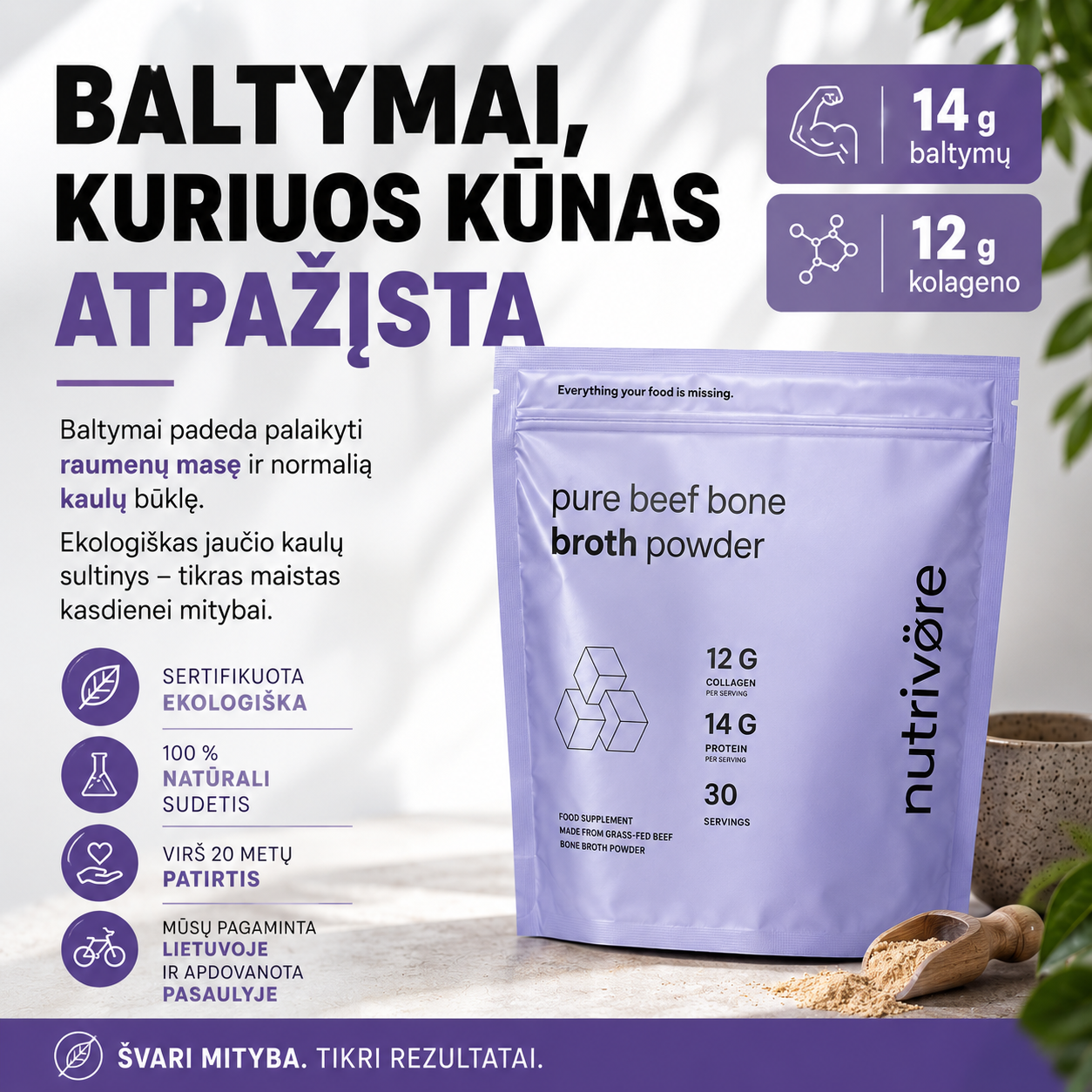 Soulel Facebook ad: Baltymai iš tikro maisto
