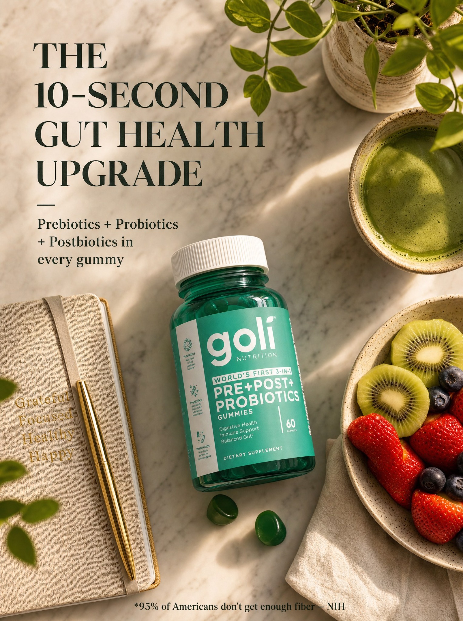 Goli Facebook ad: OVER 60% OFF + 100% FREE Shipping