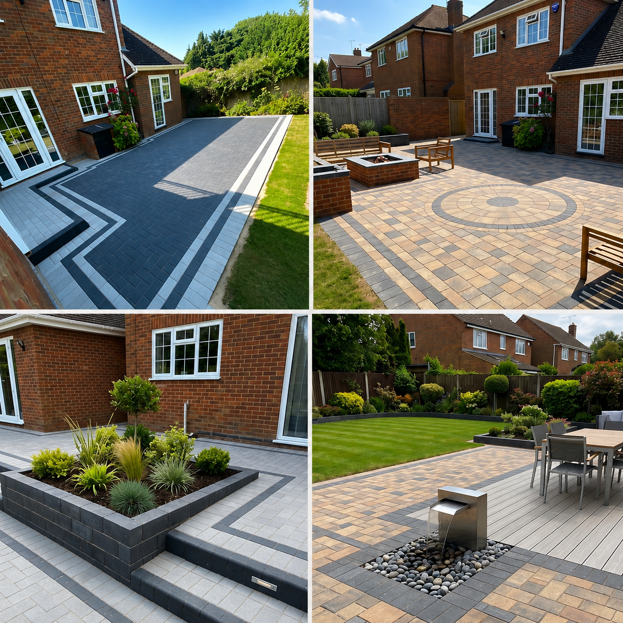 St Albans Drives & Roofs ltd Facebook ad: Premium Patio installation. Starting at £3500