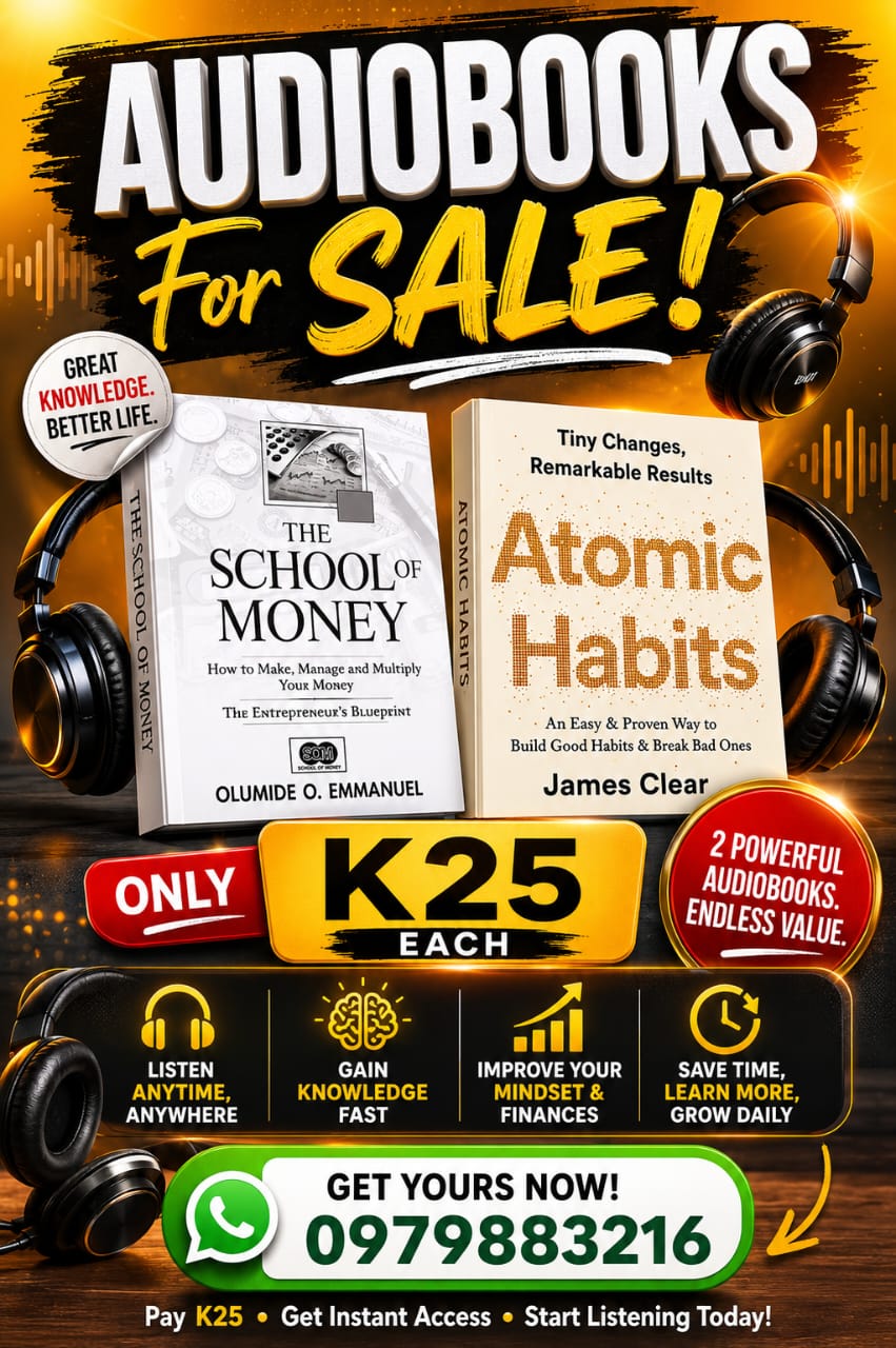 Alidata Academy - 2.0 Facebook ad: AUDIOBOOKS FOR SALE AT ONLY K25 PER COPYโฆ