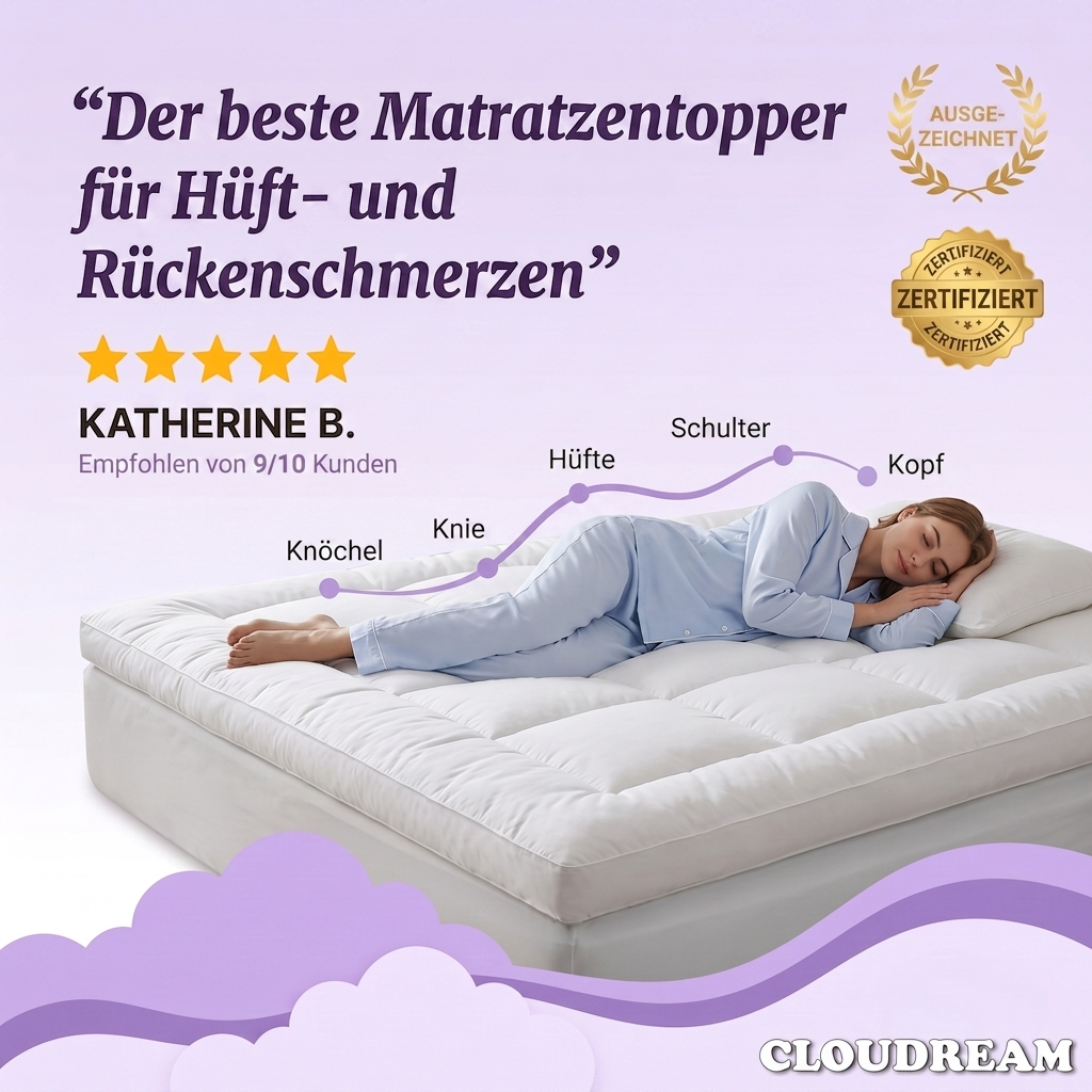 Derisilk De Facebook ad: Du verdienst besseren Schlaf.