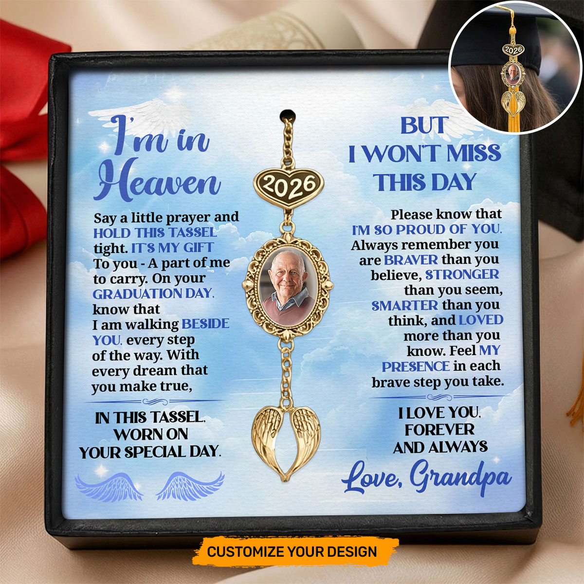 Joymade Gifts Facebook ad: I’m In Heaven But I Won't Miss This Day - Personalized…