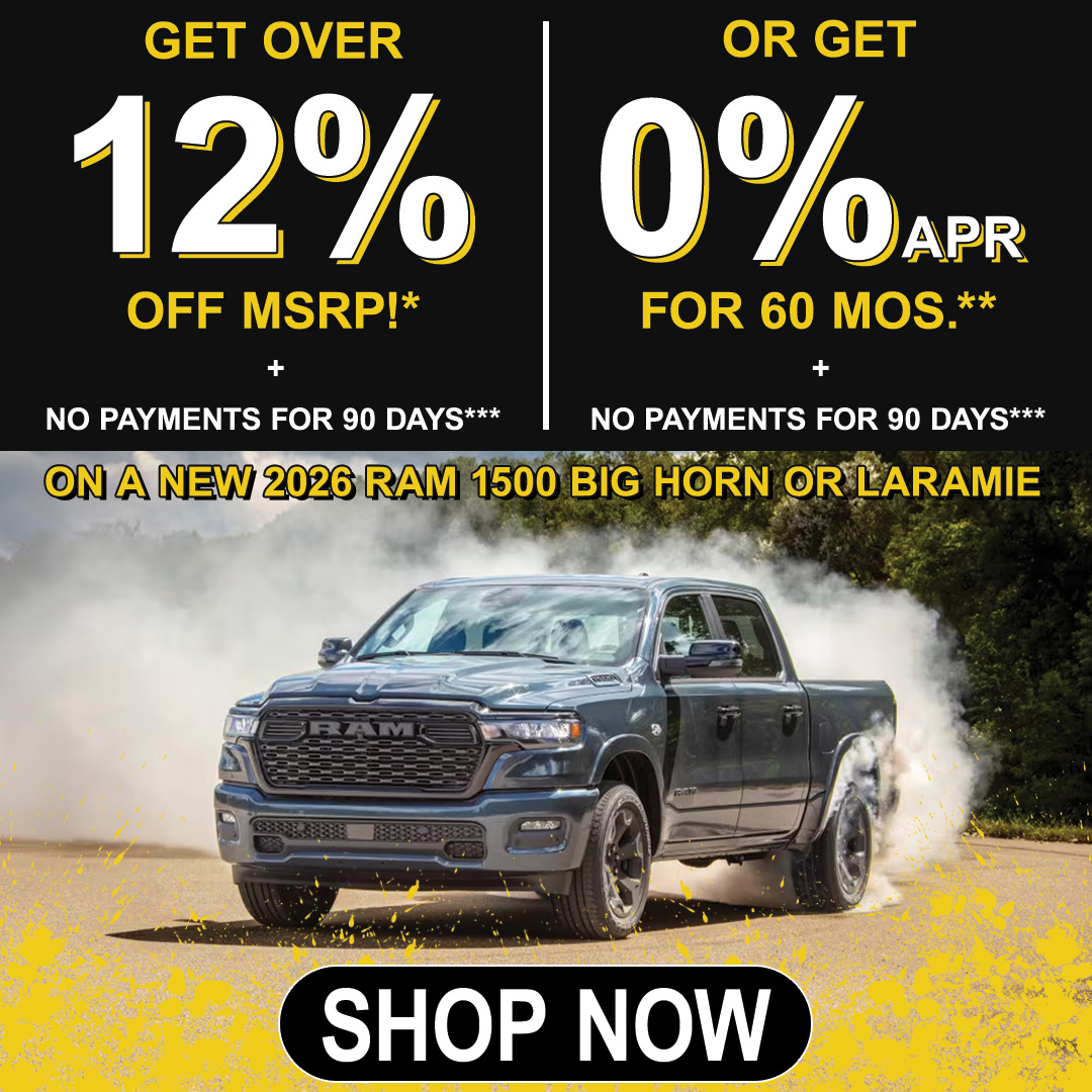 Benna Chrysler Dodge Jeep Ram Facebook ad: At Benna, Nothing Stops Ram.