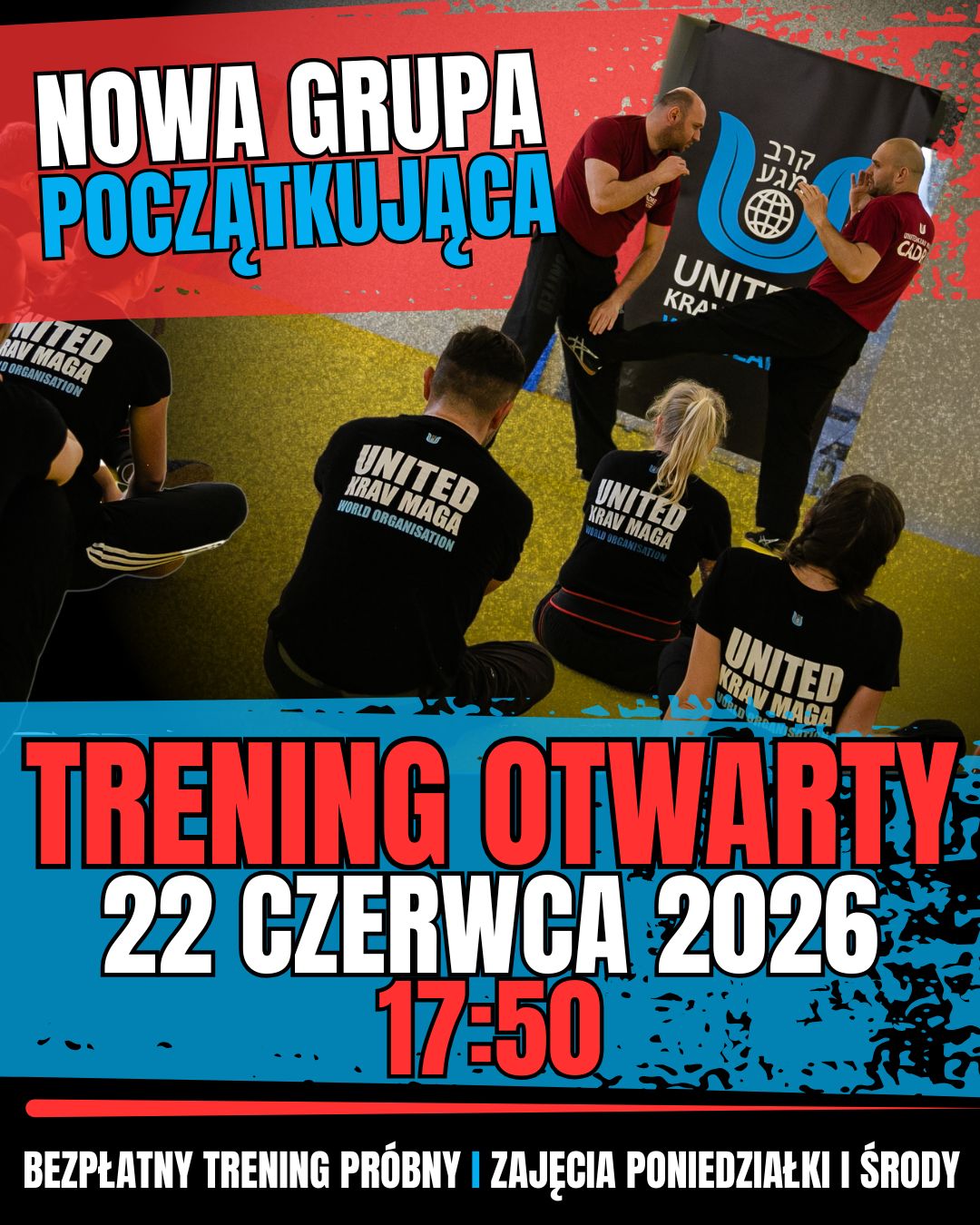 United Krav Maga Wrocław - Robert Tercjak Facebook ad: TRENING OTWARTY 22 CZERWCA 17:50 - Grupa początkująca dla…