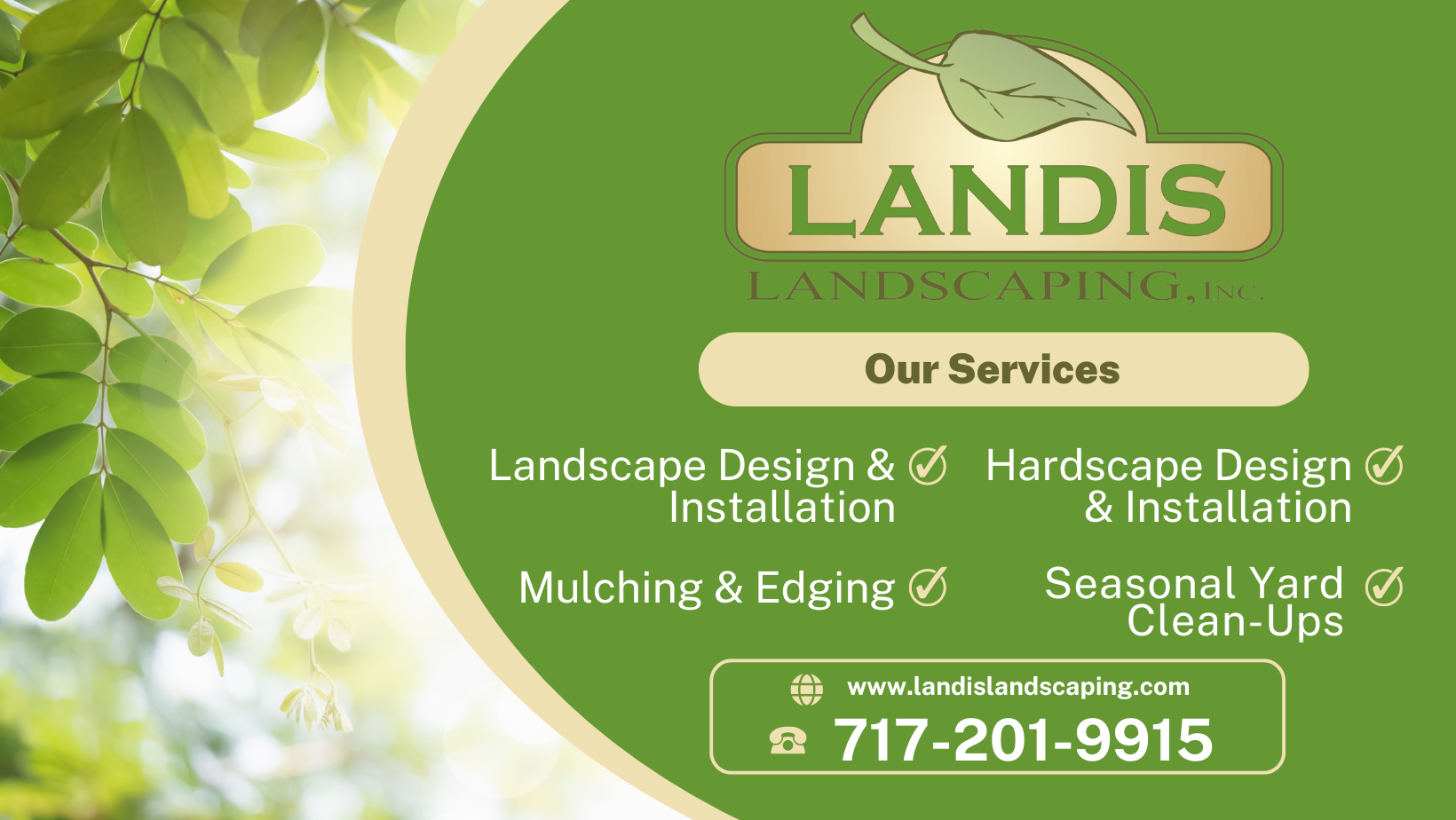 Landis Landscaping, Inc. Facebook ad: Landis Landscaping, Inc.