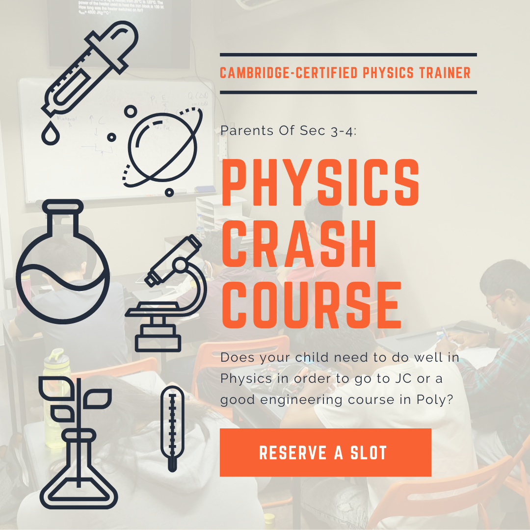 Ministry Of Science Facebook ad: Free Physics Crash Course | Sec 3-4 Students