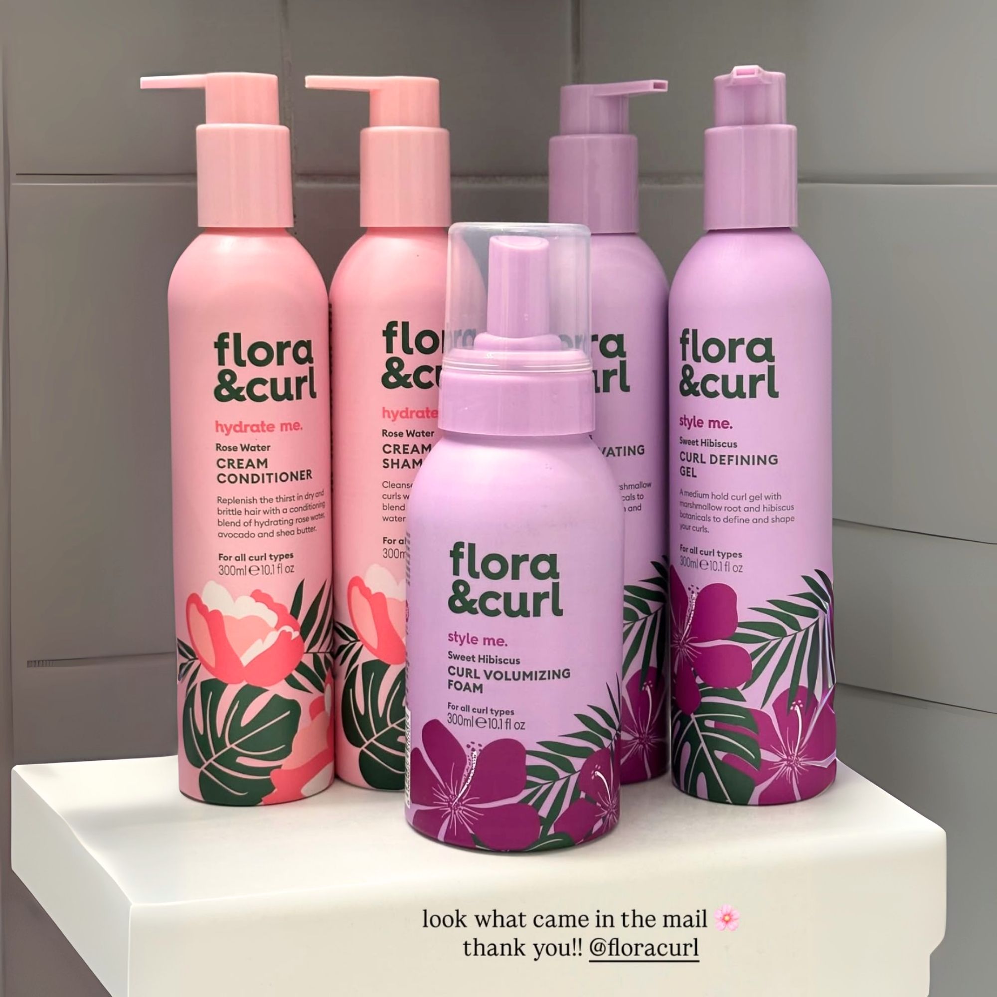 Flora & Curl Haircare Facebook ad