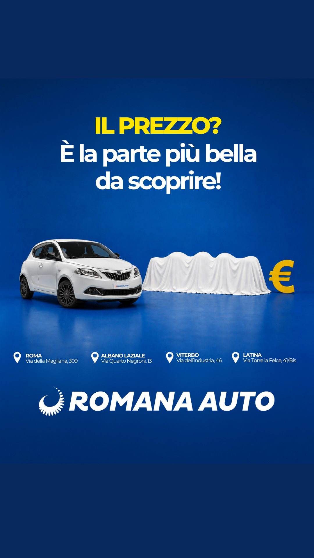 Romana Auto Facebook ad: Da Romana Auto puoi ottenere i seguenti vantaggi