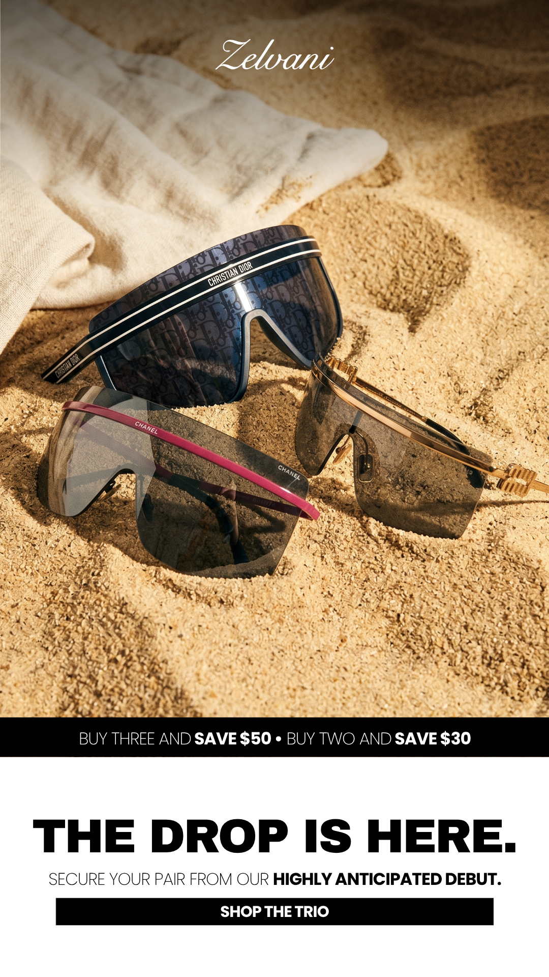 Zelvani Facebook ad: Designer Eyewear, A Fraction of Retail