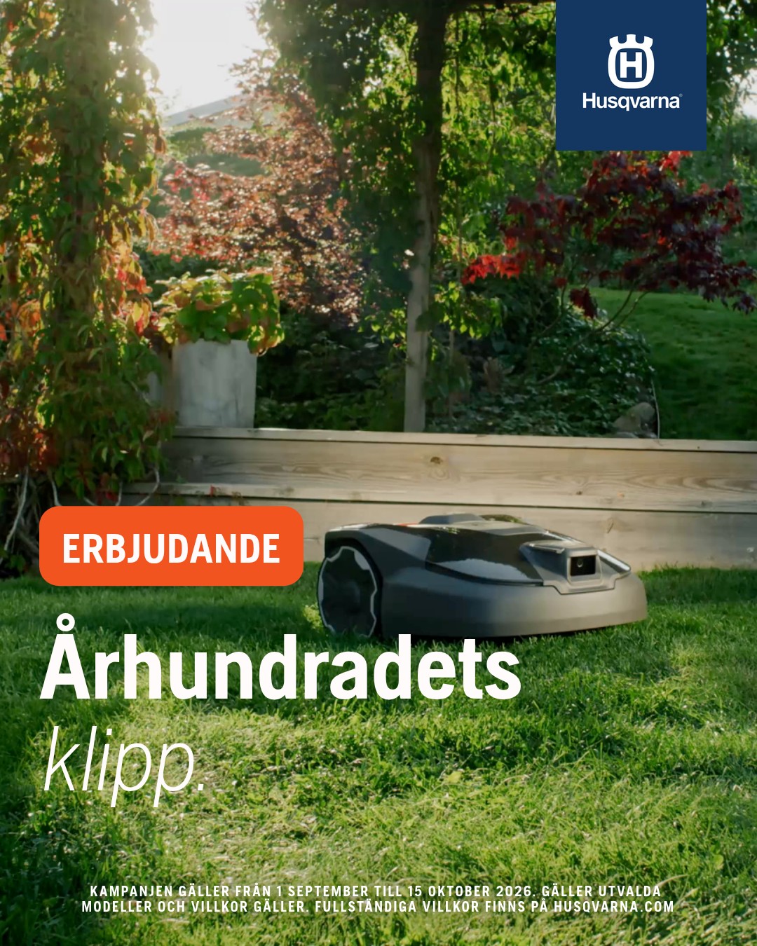 Husqvarna Facebook ad: Tidsbegränsat erbjudande