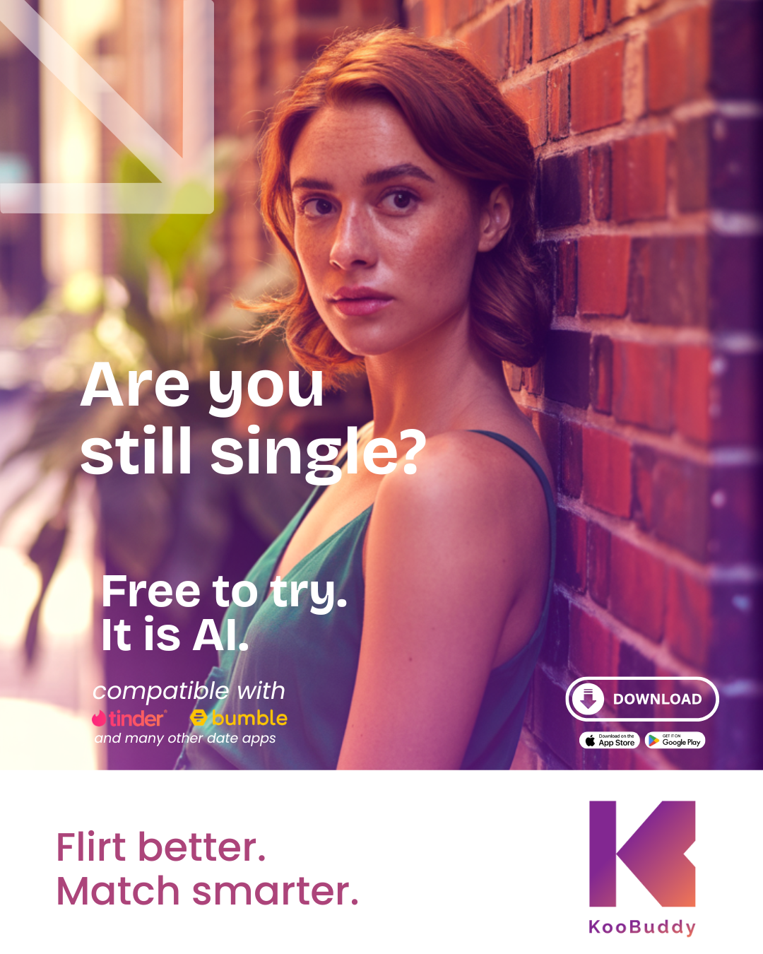 KooBuddy AI app Facebook ad: Bad Chats Kill Good Matches
