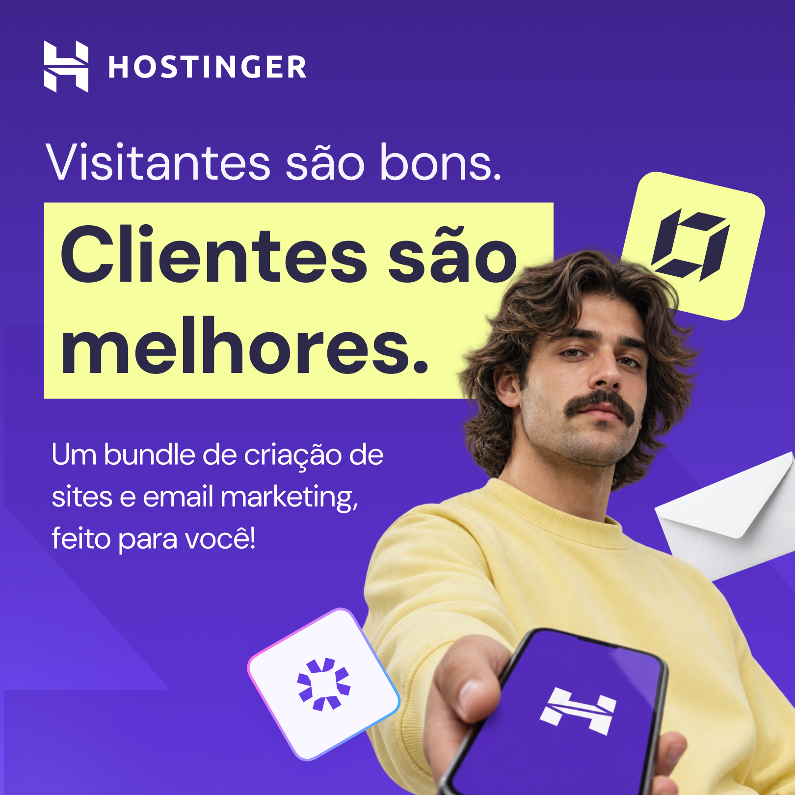 Hostinger Facebook ad: Automatize seu crescimento