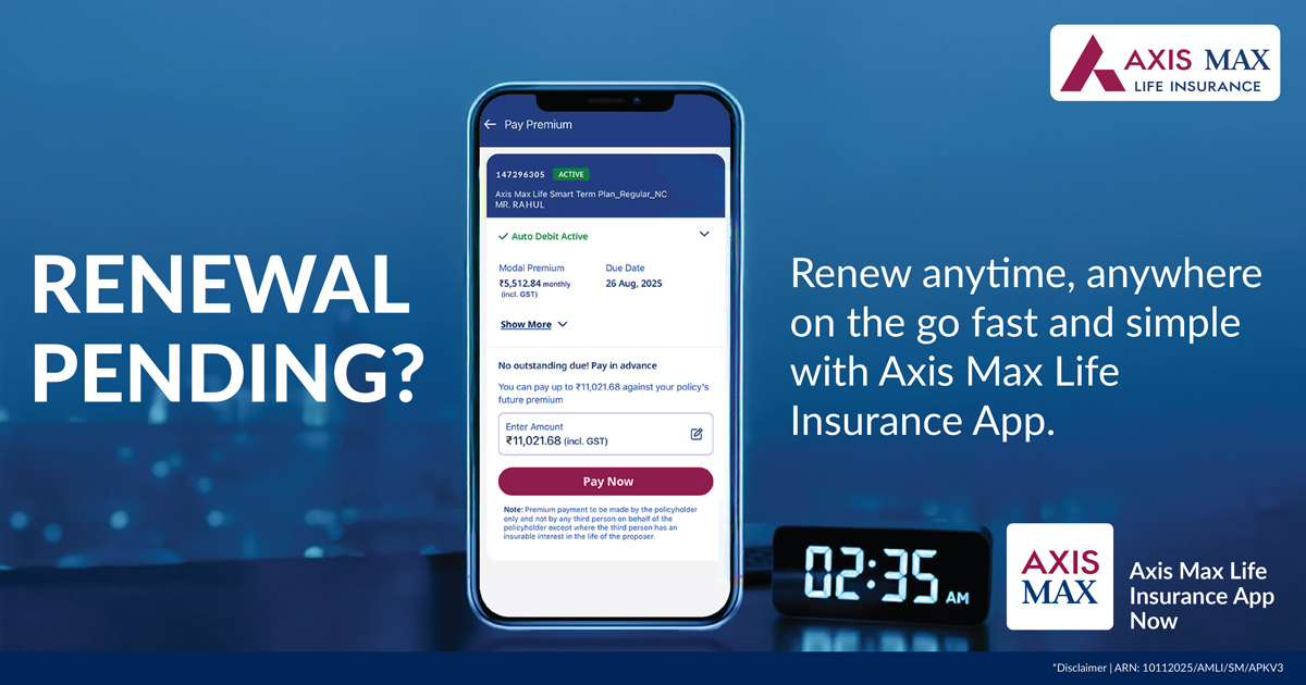 Axis Max Life Insurance Facebook ad