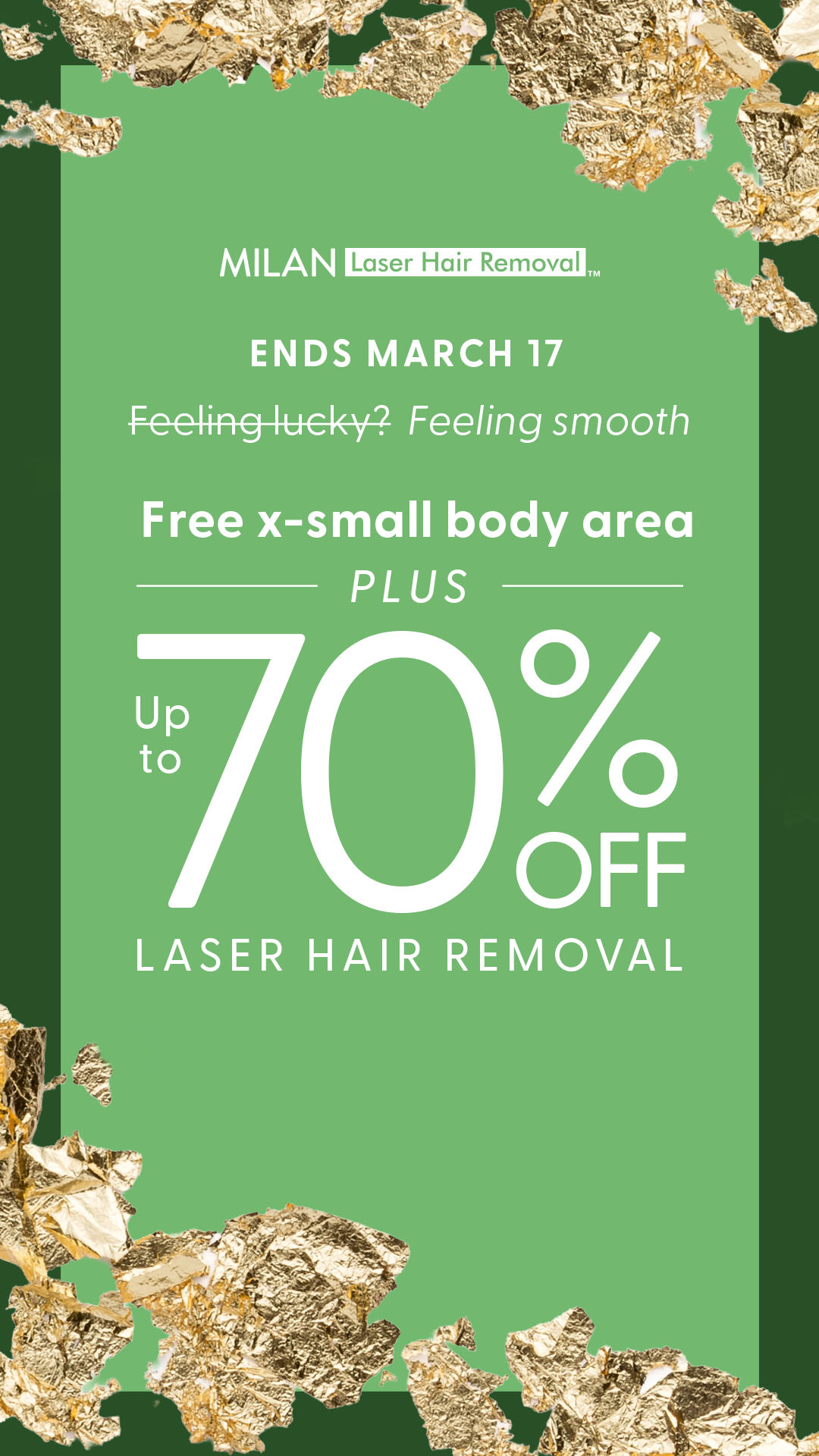 Milan Laser Hair Removal Facebook ad