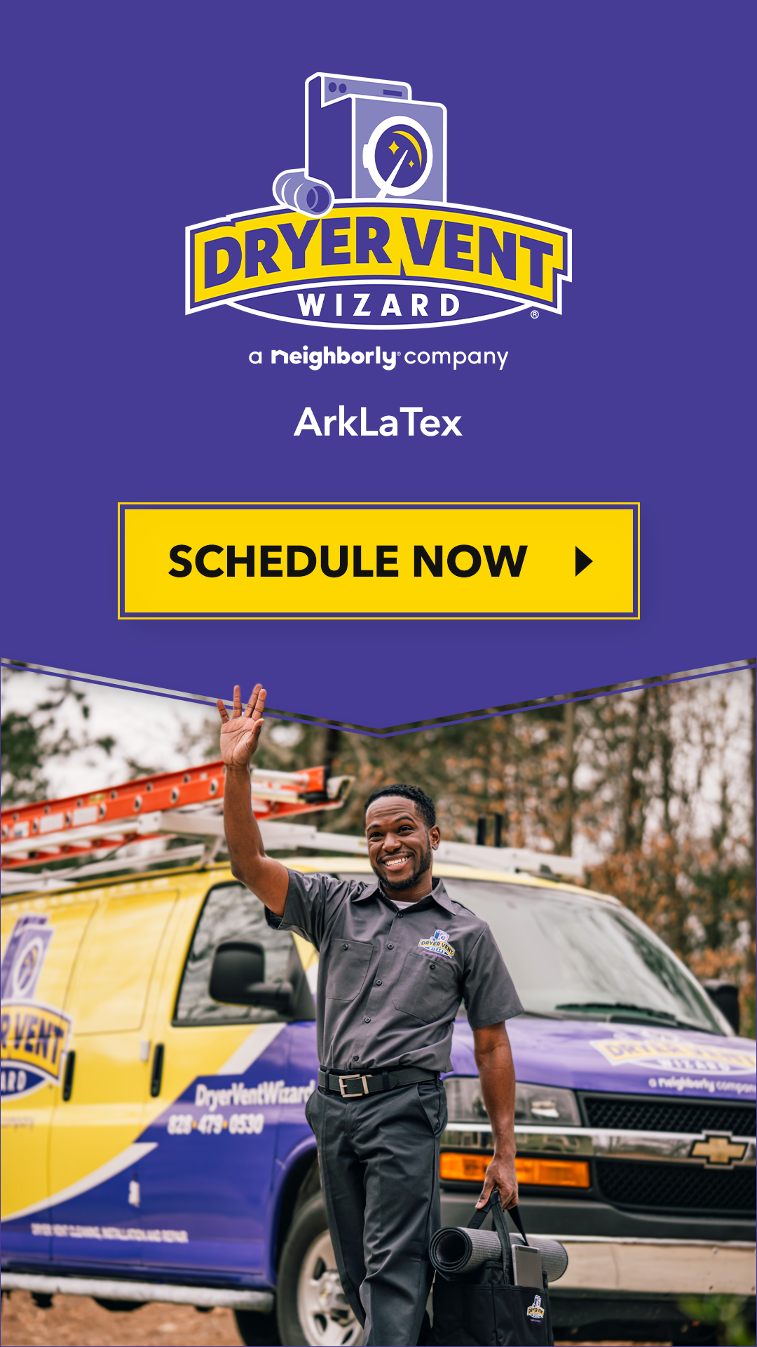 Dryer Vent Wizard of the ArkLaTex Facebook ad